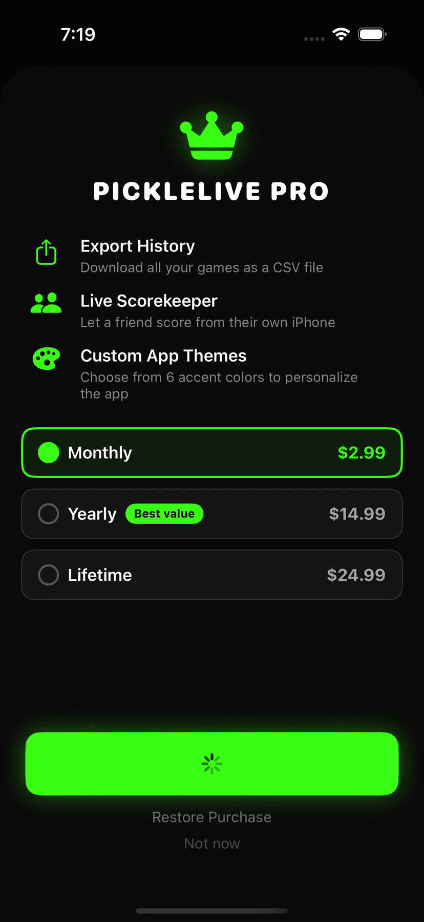 PickleLive Score screenshot 1