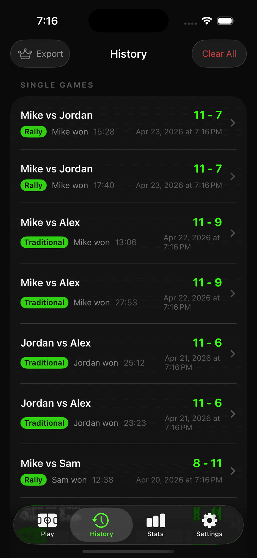 PickleLive Score screenshot 2